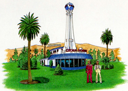 The rock group America's Greatest Hits album released in 1975 featured an illustration of Crossroads on the back cover.