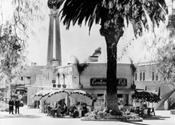A cafe was originally housed at the rear of Crossroad's central 