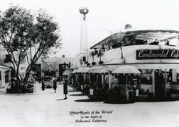 A view of Crossroads' Continental Cafe and Lounge. A cup of coffee was a nickel, all cocktails under a dollar, and sandwiches 40¢. Courtesy of Jim Heimann